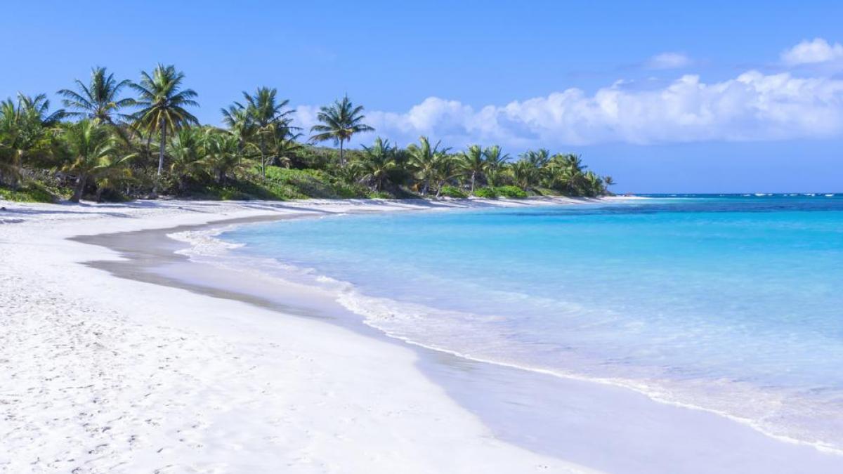 Foto de una playa en el Caribe