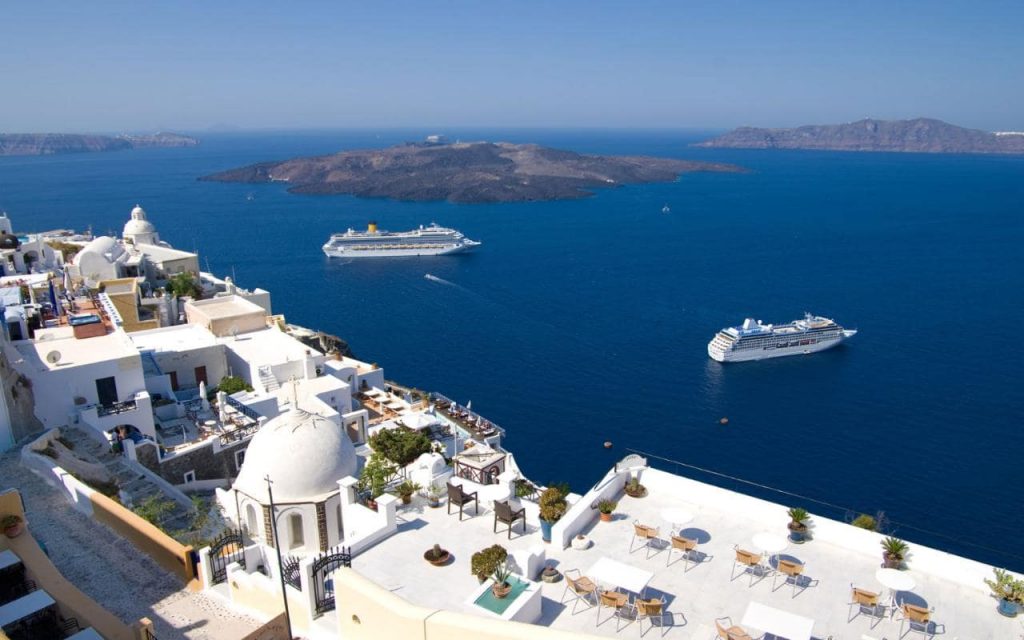 Foto de un crucero en el Mediterráneo